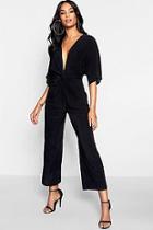 Boohoo Tall Knot Front Culotte Jumpsuit