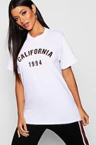 Boohoo California West Coast Slogan T-shirt