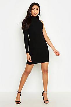 Boohoo Tall One Shoulder Bodycon Dress