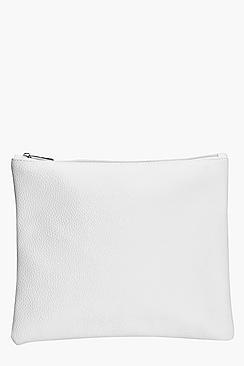 Boohoo Hope Oversize Zip Top Clutch Bag