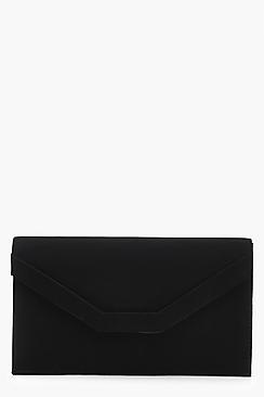 Boohoo Embossed Envelope Clutch & Chain