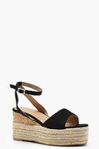 Boohoo Megan Ankle Band Espadrille Flatforms