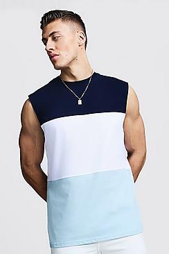 Boohoo Colour Block Jersey Tank