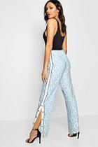Boohoo Lace Button Trim Trouser