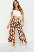Boohoo Petite Snake Print Culottes