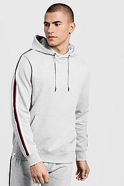 Boohoo Tape Detail Over The Head Hoodie