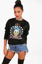 Boohoo Disney Donald Duck Sweatshirt