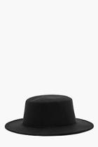 Boohoo Wool Look Short Brim Fedora
