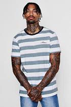 Boohoo Loose Embroidered Stripe T-shirt
