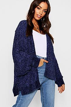Boohoo Oversized Chenille Cardigan