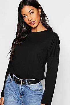 Boohoo Basic Cotton Drop Shoulder T-shirt