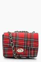 Boohoo Tartan Check Cross Body