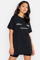 Boohoo Care Label Print T-shirt