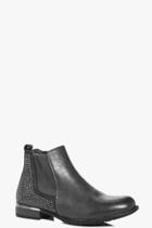 Boohoo Lily Diamante Back Chelsea Boots Grey