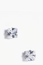Boohoo Macie Diamante Stud Earrings Silver