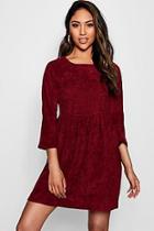 Boohoo Aliza Chunky Cord Smock Dress
