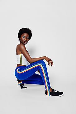Boohoo Zendaya Edit Sports Stripe Bandeau Top