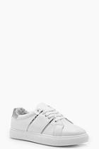 Boohoo Freya Stripe Side Trainers