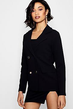 Boohoo Amber Double Breasted Blazer