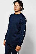 Boohoo Sweater With Poppers