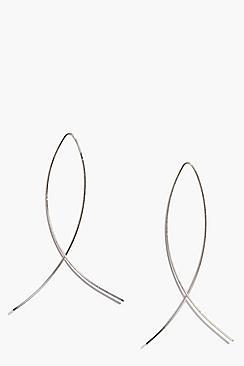 Boohoo Charlotte Loop Hoop Earring
