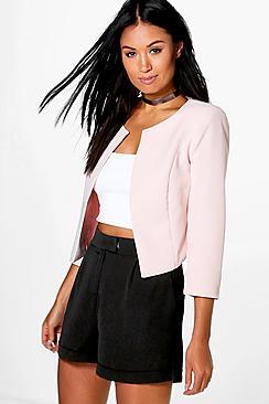 Boohoo Maisie Crop Woven Jacket