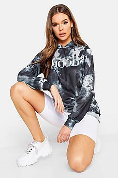 Boohoo Tie Dye Mood Oversized Hoody