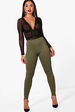 Boohoo Alayna Crepe Stirrup Leggings