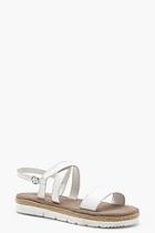 Boohoo Espadrille Cleated Leather Sandals