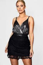 Boohoo Plus Arabella Lace Skirt