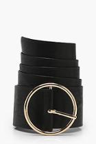 Boohoo Olivia O Ring And Eyelet Pu Waist Belt