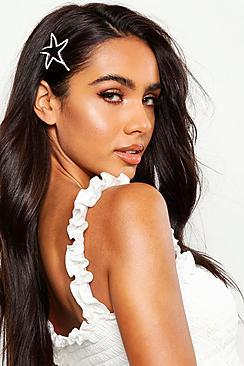 Boohoo Diamante Starfish Hair Slide