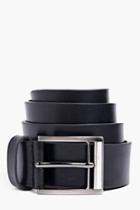 Boohoo Black Faux Leather Belt Black