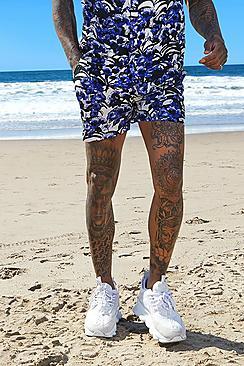 Boohoo Floral Printed Drawstring Short
