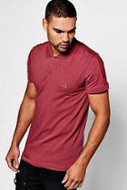 Boohoo Man Muscle Fit Polo With Panels