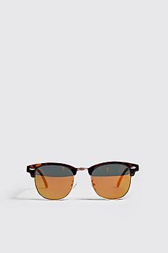 Boohoo Tortoise Frame Pantos Sunglasses