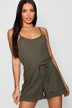 Boohoo Ribbed Pj Romper