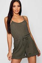Boohoo Ribbed Pj Romper
