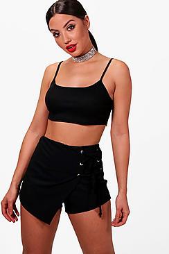 Boohoo Eyelet Detail Skort