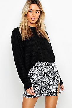 Boohoo Petite Fisherman Knit Chunky Sweater