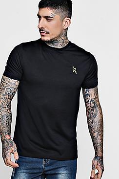 Boohoo Lightening Badge T-shirt