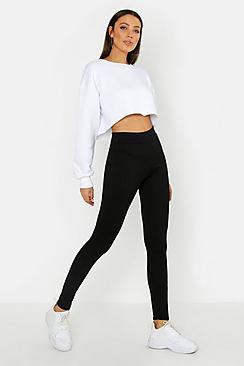Boohoo Tall Jumbo Rib High Waisted Leggings