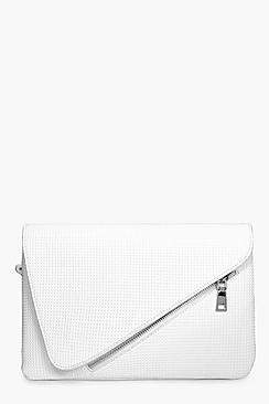 Boohoo Ivy Perforated Clutch