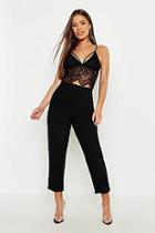 Boohoo Petite High Waist Tapered Trouser