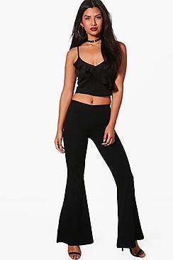 Boohoo Charlotte Skinny Fit Flared Trouser