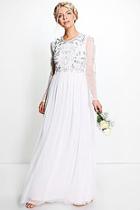 Boohoo Boutique Nora Long Sleeved Beaded Maxi Dress
