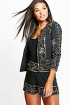 Boohoo Amelia Boutique Embellished Shorts
