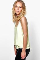 Boohoo Sasha Woven Double Layer Cami