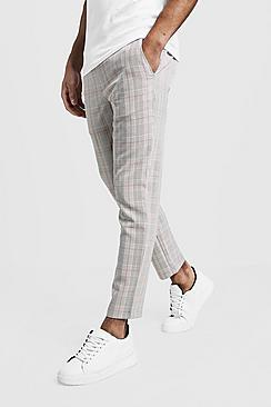 Boohoo Over Check Smart Jogger Trouser