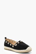 Boohoo Amy Eyelet Detail Espadrilles